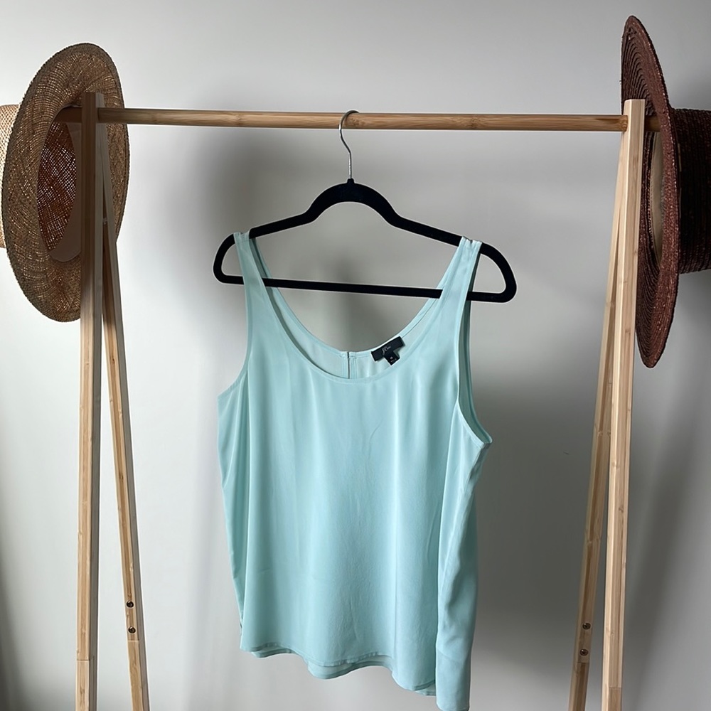 J Crew 100% silk tank top, size M